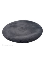 Heavenly Graphite Circle Rug - Thumbnail - 7