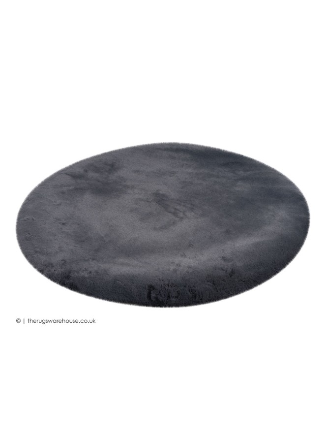 Heavenly Graphite Circle Rug - 7