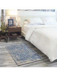 Luna Dark Blue Mocha Rug - Thumbnail - 4