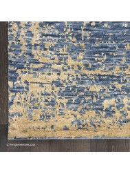 Luna Dark Blue Mocha Rug - Thumbnail - 6