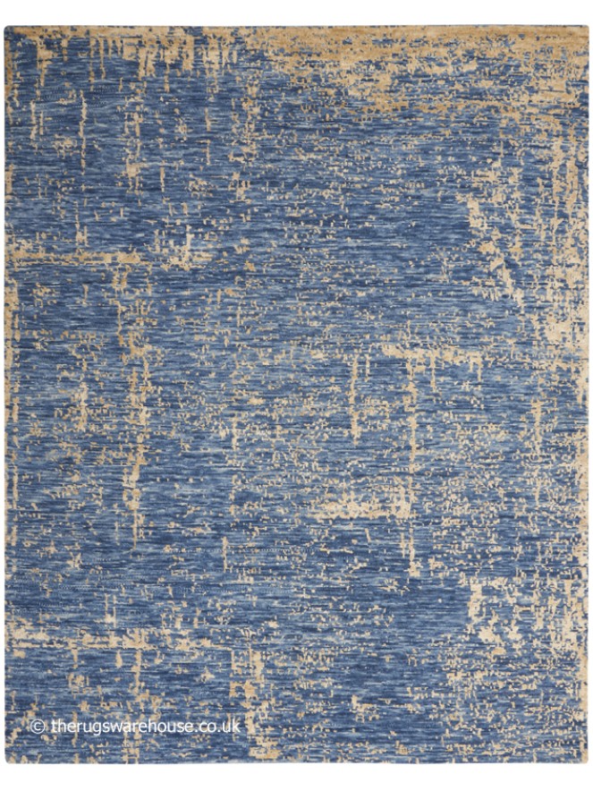 Luna Dark Blue Mocha Rug - 8