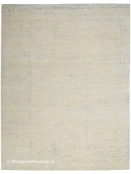 Luna Ivory Silver Blue Rug - Thumbnail - 7