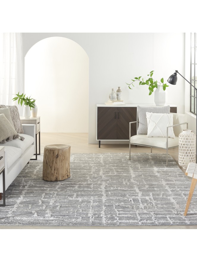 Luna Grey Silver Rug - 2