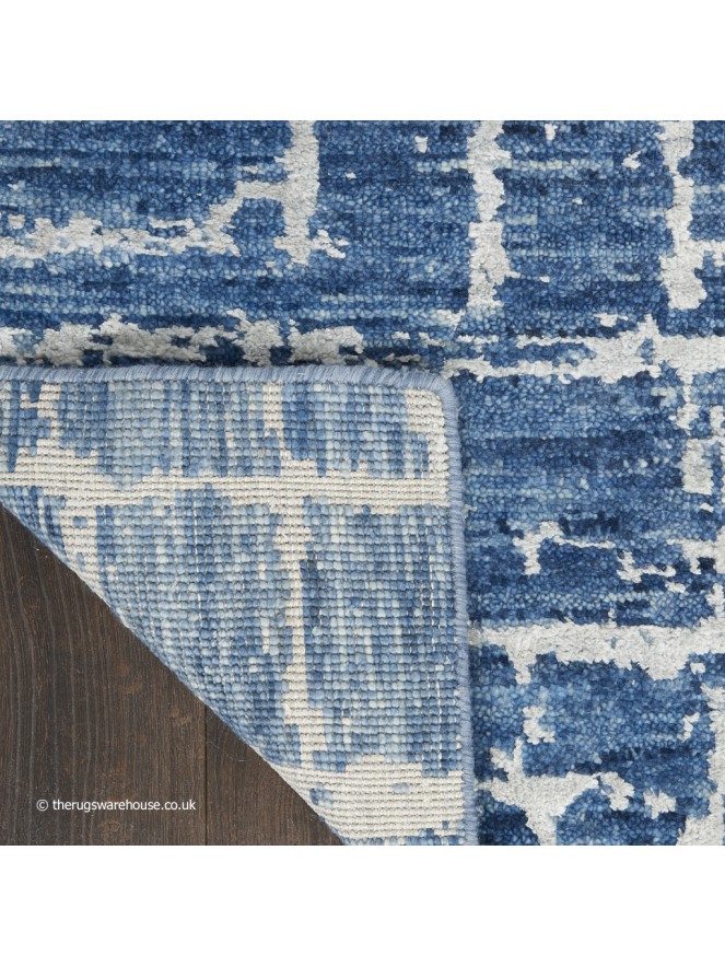 Luna Blue Silver Rug - 7