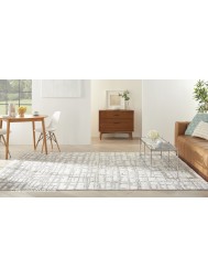 Luna Ivory Grey Rug - Thumbnail - 3