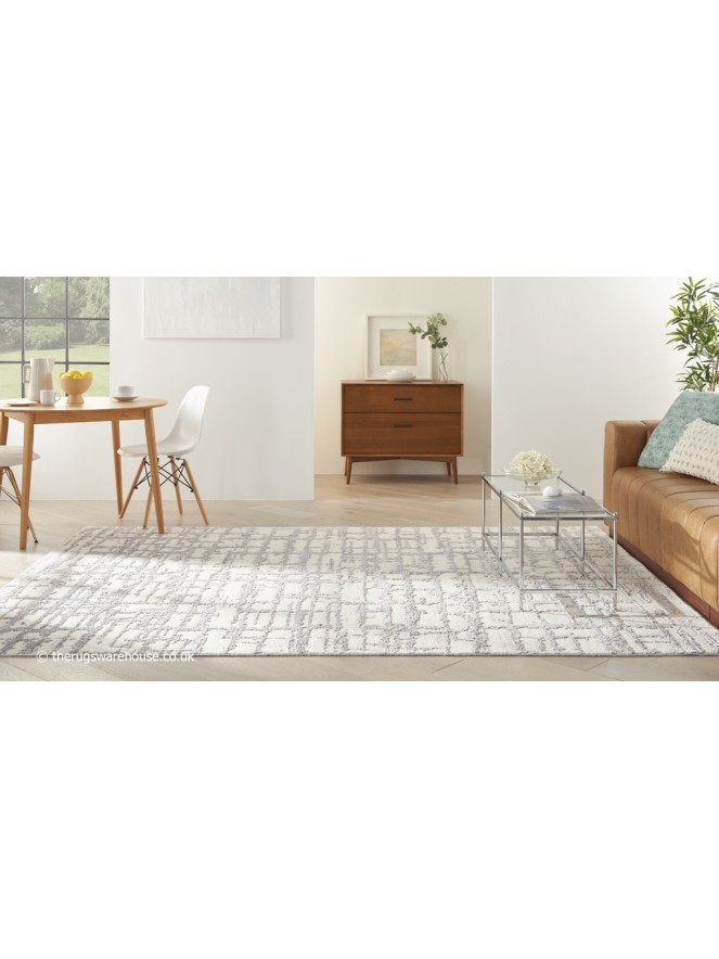 Luna Ivory Grey Rug - 3