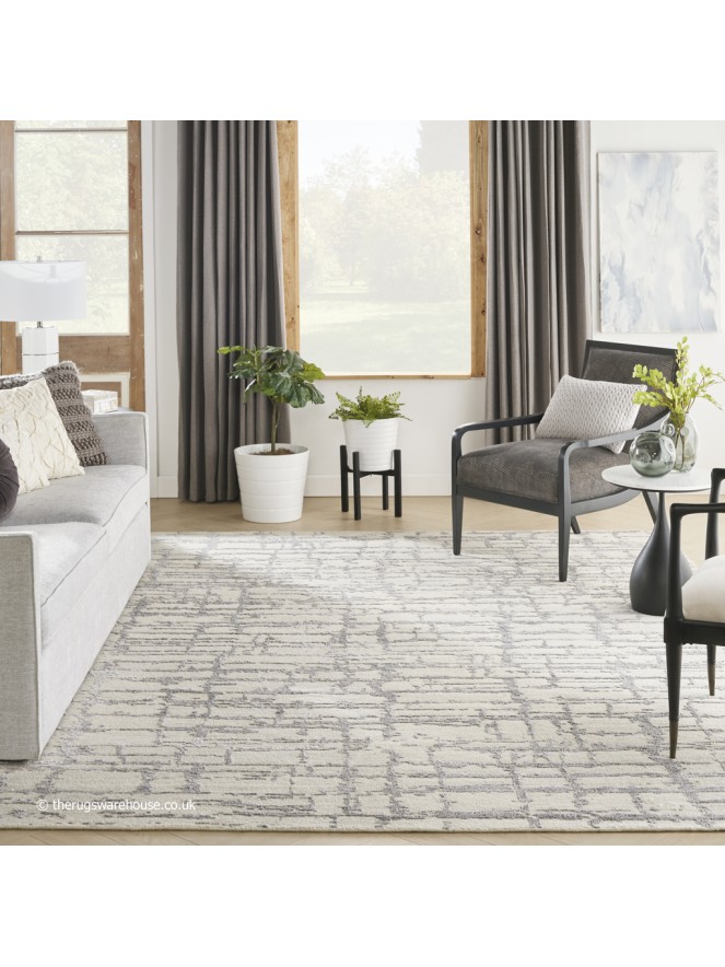 Luna Ivory Grey Rug - 2