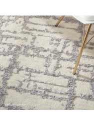 Luna Ivory Grey Rug - Thumbnail - 4