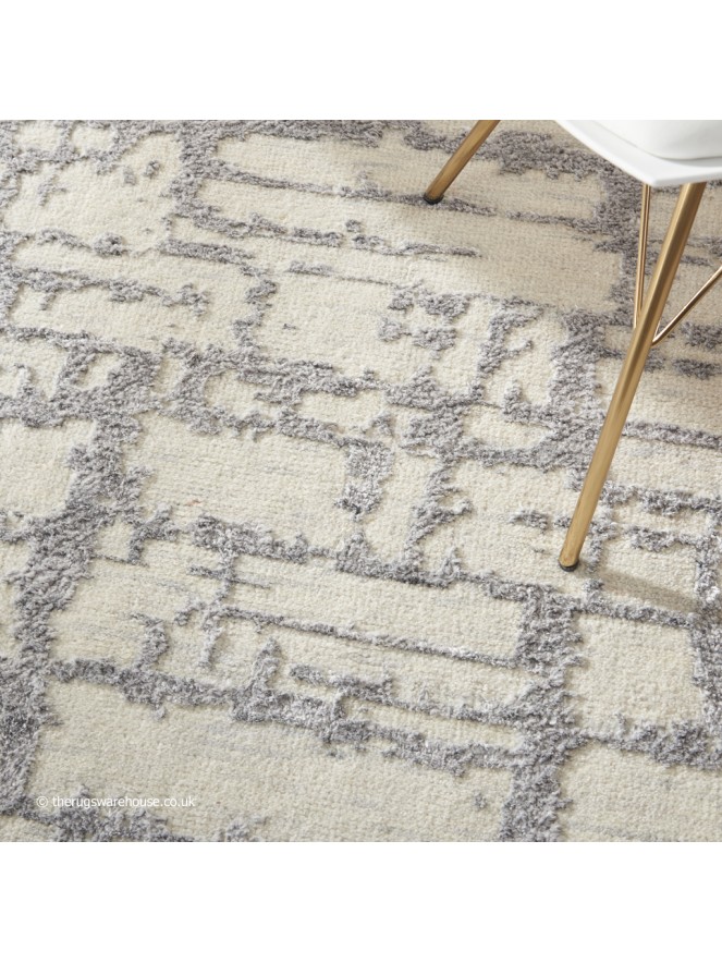 Luna Ivory Grey Rug - 4