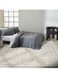 Sculptural Cream Grey Rug - Thumbnail - 2