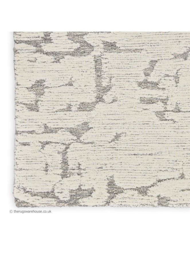 Sculptural Cream Grey Rug - 6