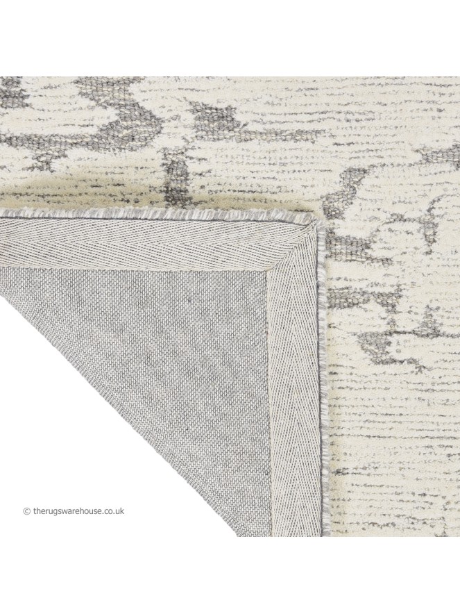 Sculptural Cream Grey Rug - 7