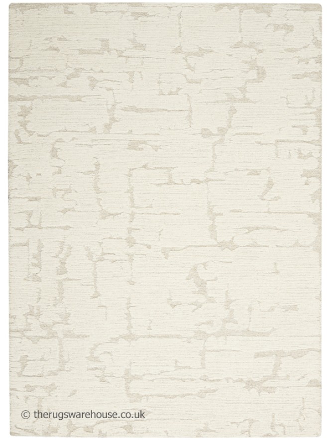 Sculptural Cream Ivory Rug - 8