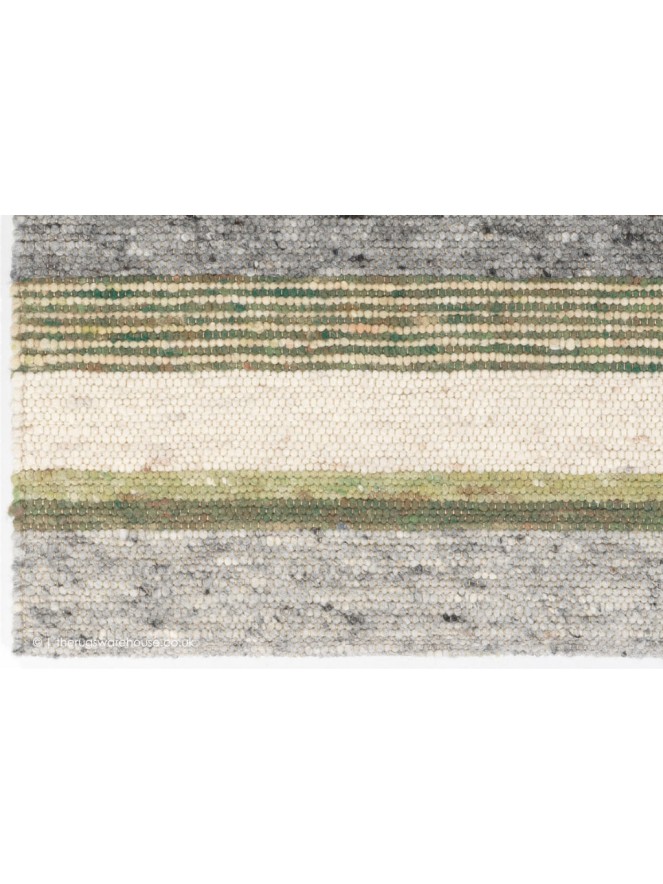 Firenze Stripe Green Mix Rug - 3