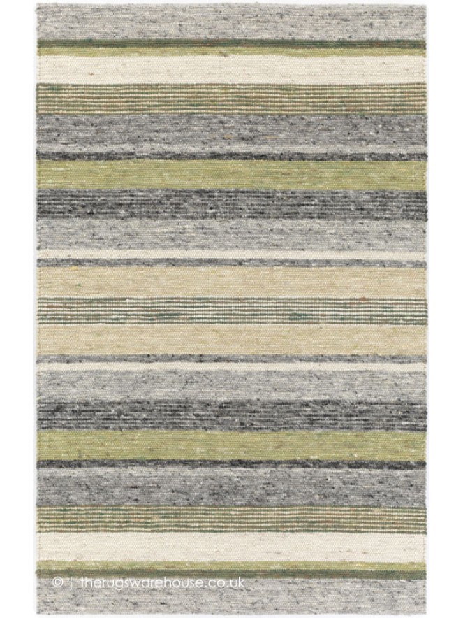 Firenze Stripe Green Mix Rug - 6