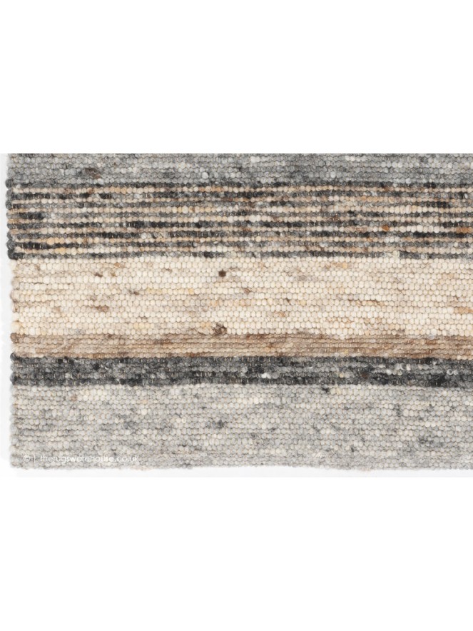 Firenze Stripe Grey Mix Rug - 3