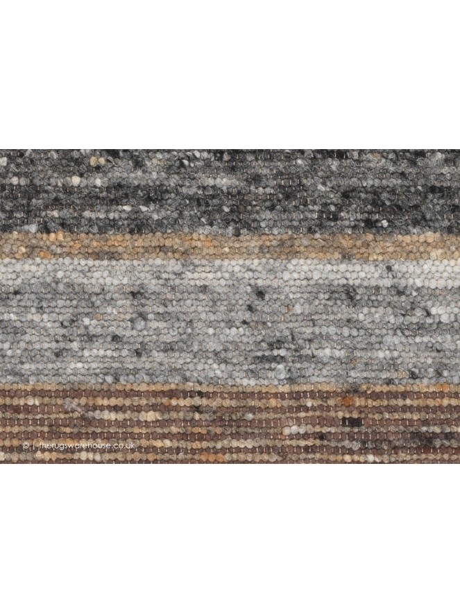 Firenze Stripe Brown Mix Rug - 4