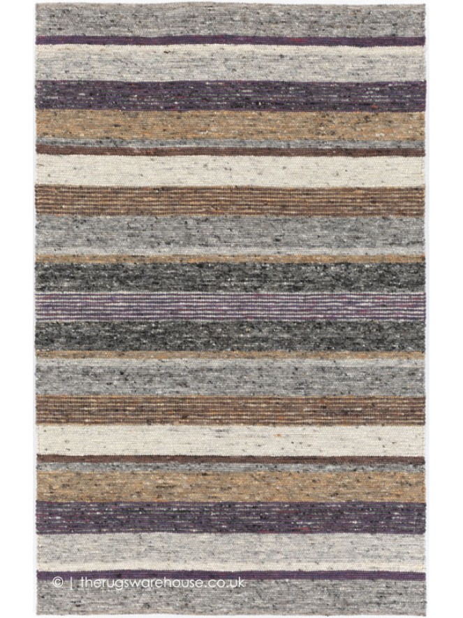 Firenze Stripe Brown Mix Rug - 6