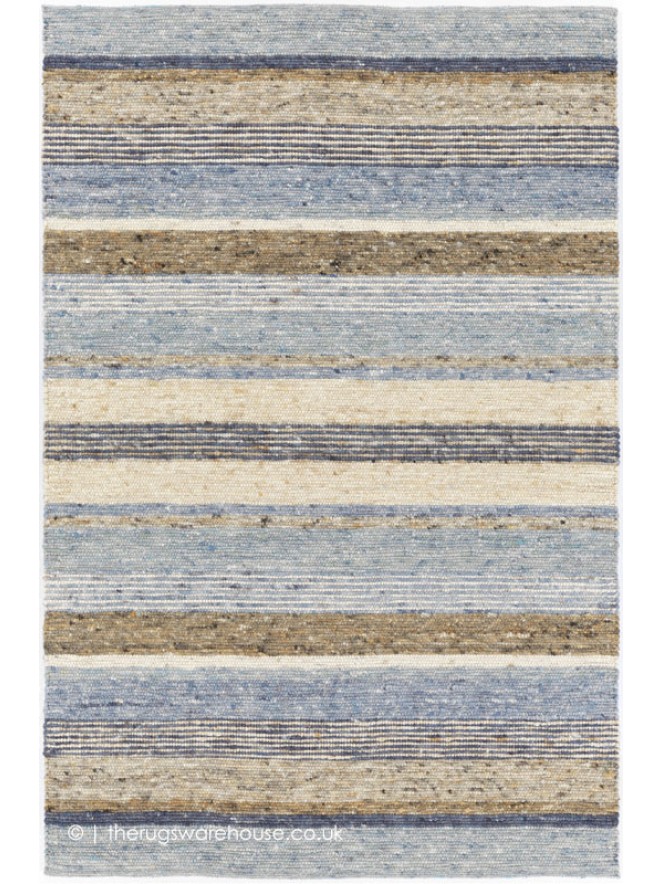 Firenze Stripe Blue Mix Rug - 6