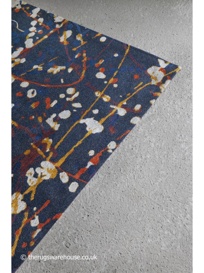 Abstract Blue Rug - 5