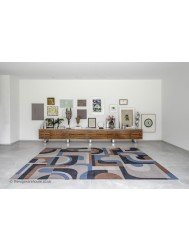 Camel Blue Rug - Thumbnail - 2