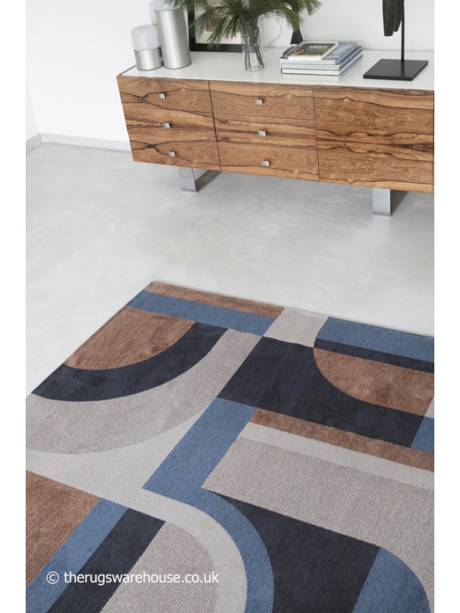 Camel Blue Rug - 3