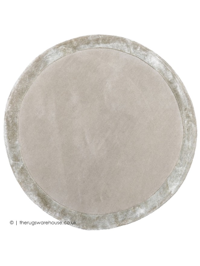 Bogota Silver Moss Circle Rug - 8