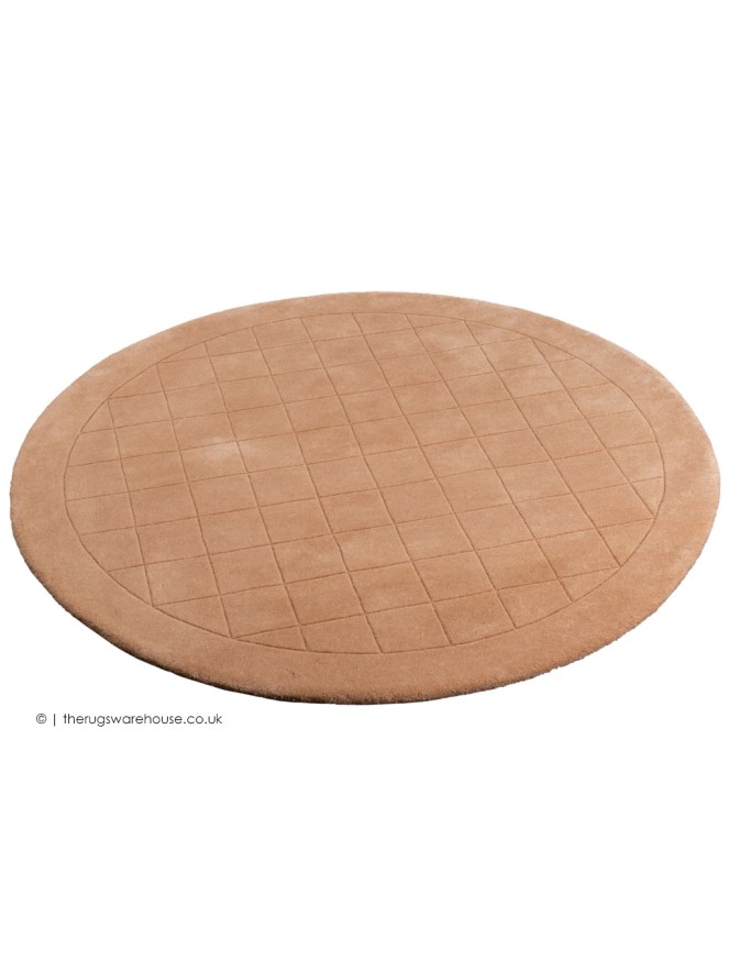 Sacramento Beige Circle Rug - 7