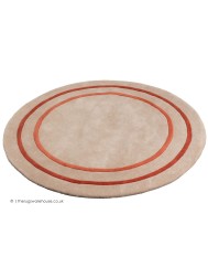 Riga Beige Coral Circle Rug - Thumbnail - 7