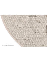 Babati Grey Mix Circle Rug - Thumbnail - 3