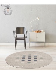 Babati Blue Mix Circle Rug - Thumbnail - 2