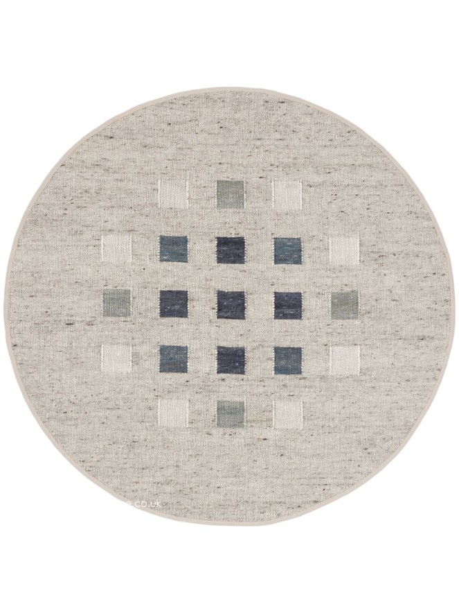 Babati Blue Mix Circle Rug - 5