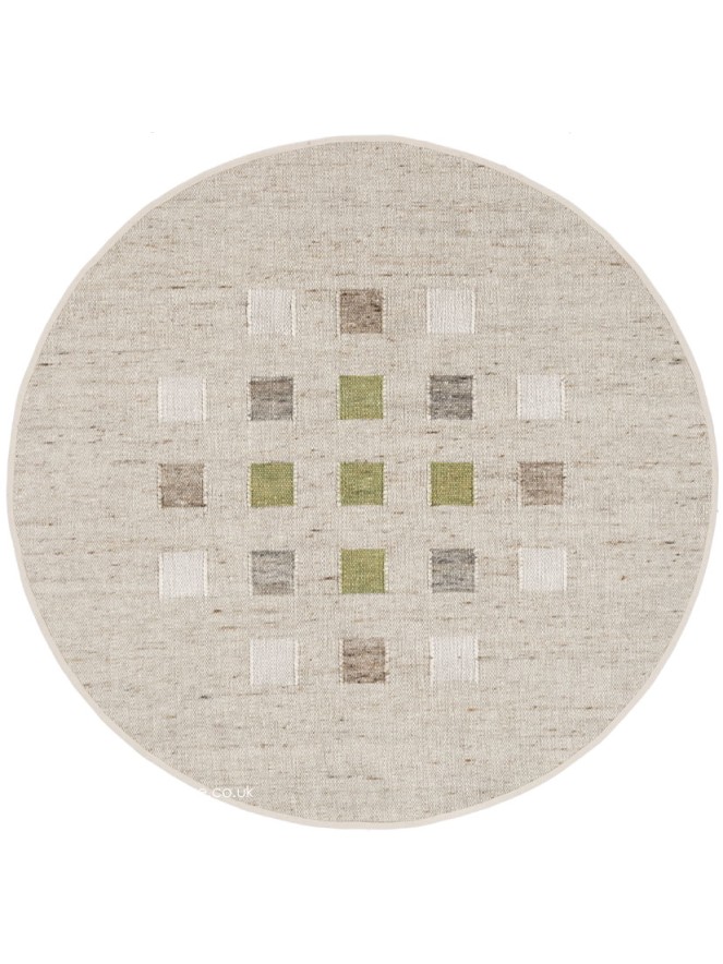 Babati Green Mix Circle Rug - 5