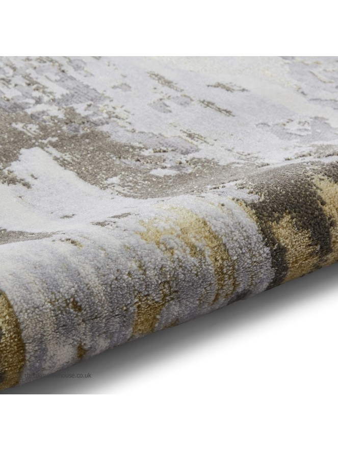 Apollo Abstract Grey Gold Rug - 5