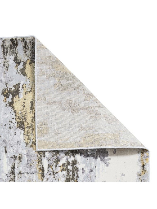 Apollo Abstract Grey Gold Rug - 9