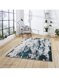 Apollo Abstract Grey Green Rug - Thumbnail - 2