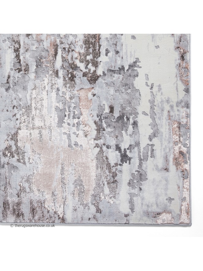 Apollo Abstract Grey Rose Rug - 8