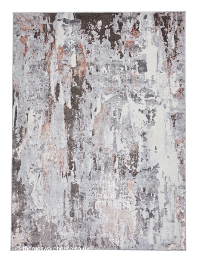 Apollo Abstract Grey Rose Rug - 10