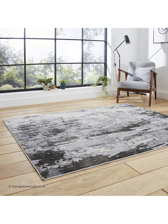 Apollo Abstract Grey Rug - 3