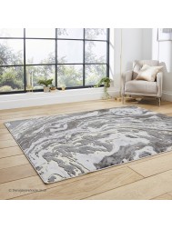 Apollo Marble Grey Gold Rug - Thumbnail - 3