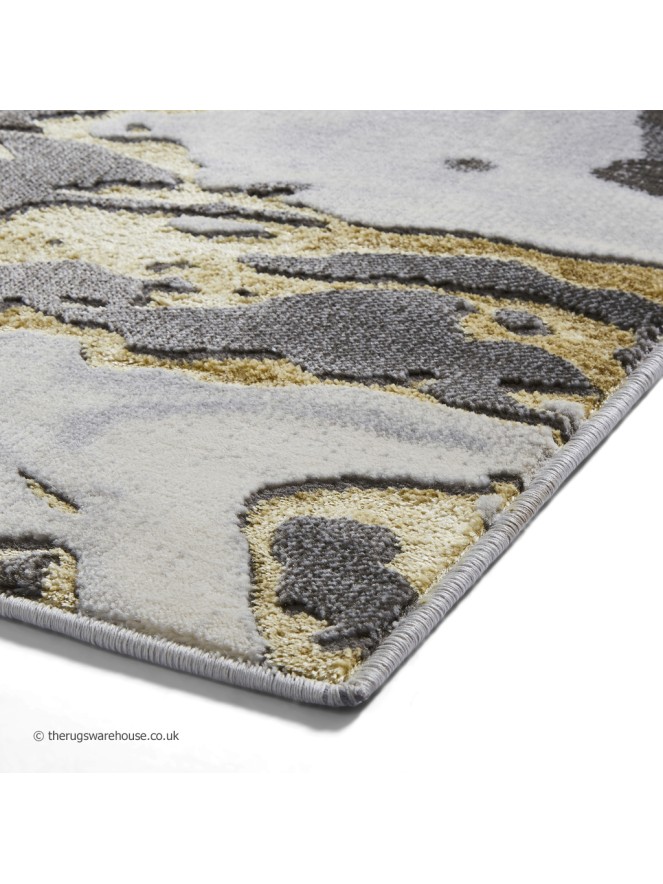 Apollo Marble Grey Gold Rug - 6