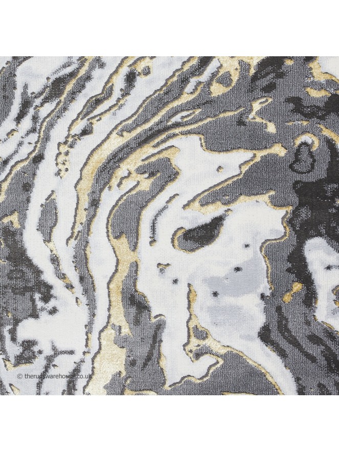 Apollo Marble Grey Gold Rug - 7