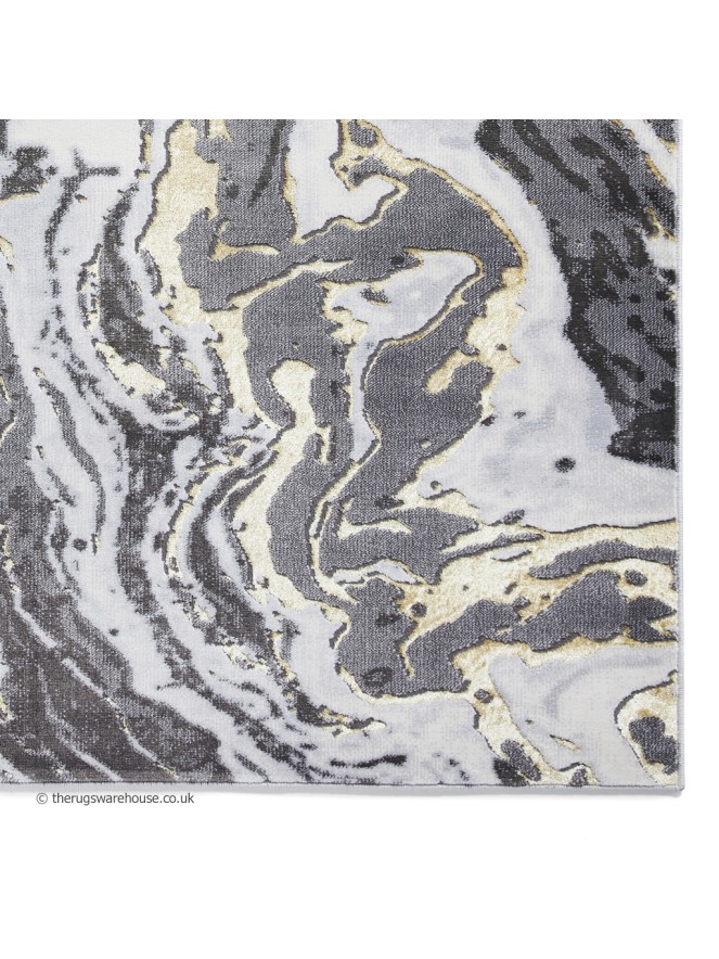 Apollo Marble Grey Gold Rug - 8