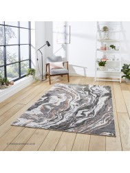 Apollo Marble Grey Rose Rug - Thumbnail - 2