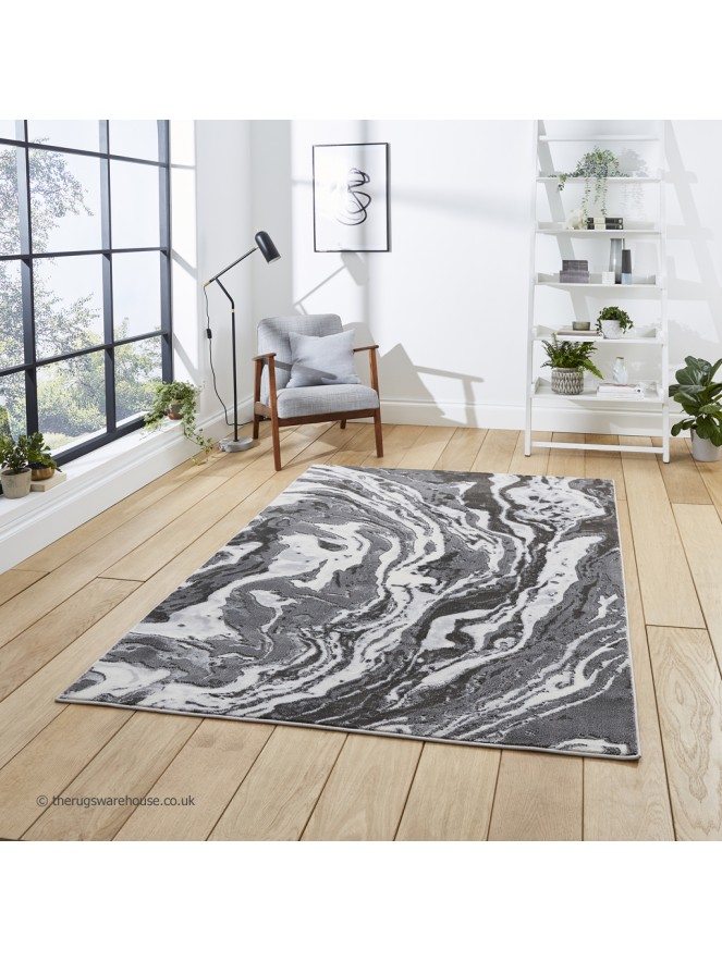 Apollo Marble Grey Rug - 2