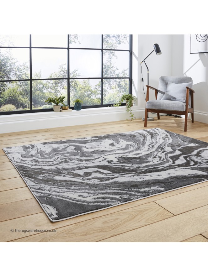 Apollo Marble Grey Rug - 3