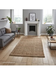 Bazaar Jute Plain Rug - Thumbnail - 3