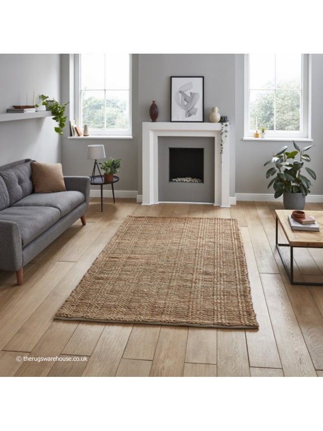 Bazaar Jute Plain Rug - 3