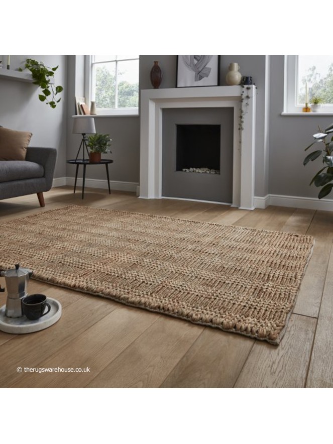 Bazaar Jute Plain Rug - 2