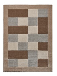 Brooklyn Blocks Beige Grey Rug - Thumbnail - 10